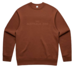 Australia Zoo Established 1970 Crew Neck Jumper - Clay