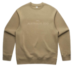 Australia Zoo Established 1970 Crew Neck Jumper - Sand