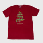 Croc'n Around the Christmas Tree Adult T-Shirt - Red