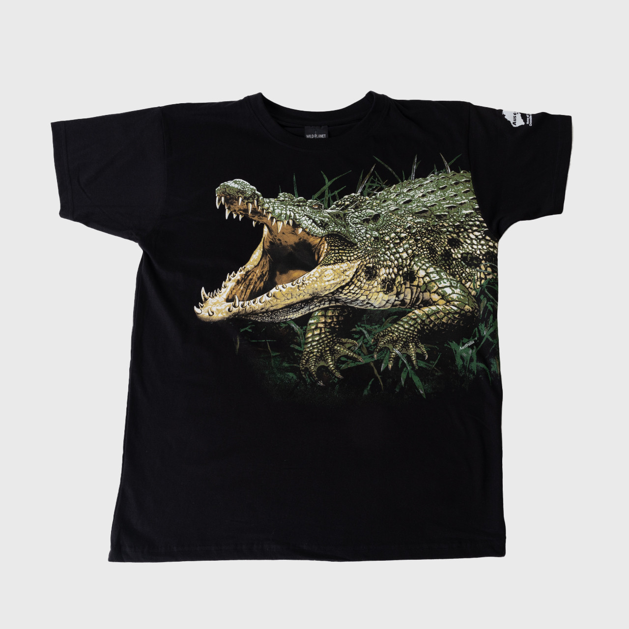 Crocodile Adult T-Shirt - Black
