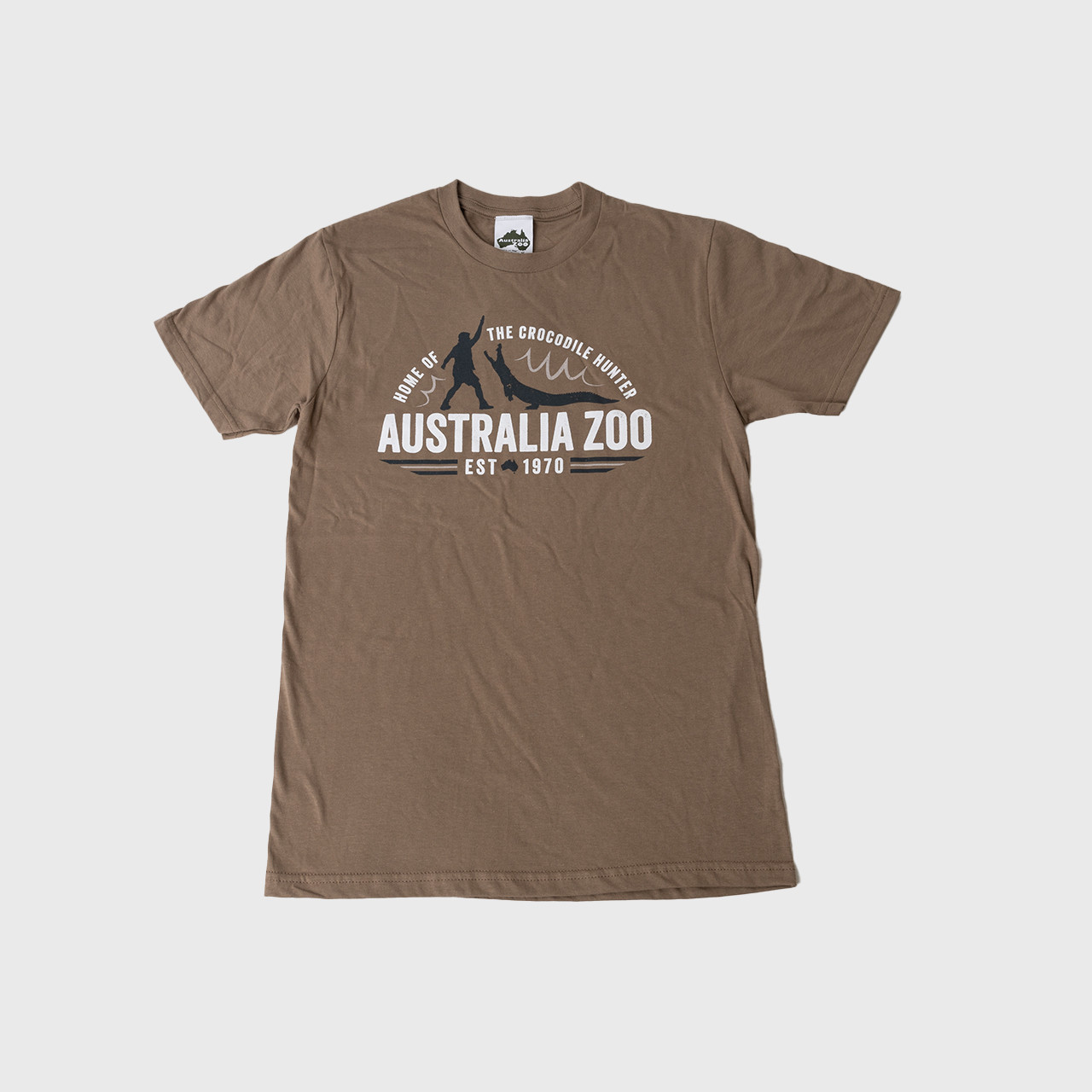 Retro Croc Hunter Adult T-Shirt