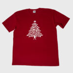 Steve Christmas Tree Adult T-Shirt - Red